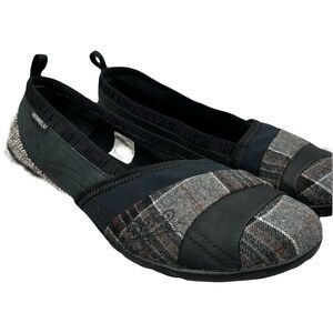 Merrell Delight Glove Wool Bracken Plaid Ballet Flat Shoes Size 11